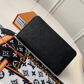 Louis Vuitton Zippy Wallet Black- M58431 - 20x2x19cm