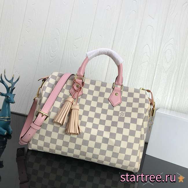 Louis Vuitton Speedy Bandoulière 30 Damier Azur Canvas - N44367 - 30x21x17cm - 1