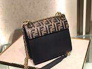 Fendi Calfskin Flap Handbag Detachable Shoulder Strap 19cm - 4