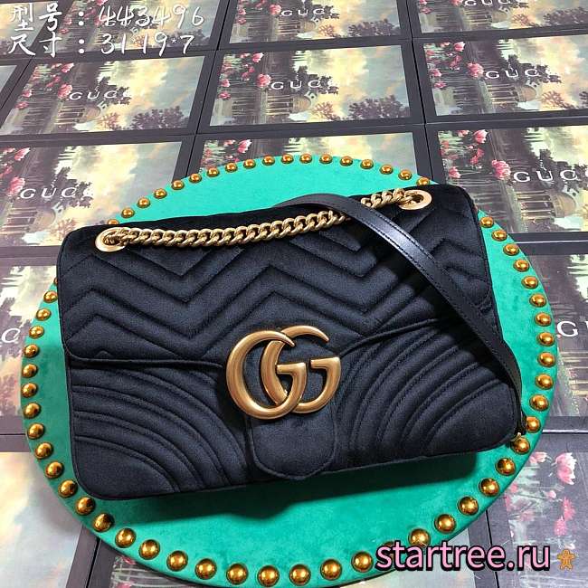 Gucci | Velvet Chain Bag Shoulder Bag 443496 - 1