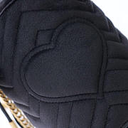 Gucci black gg marmont gold vuckle leather - 5