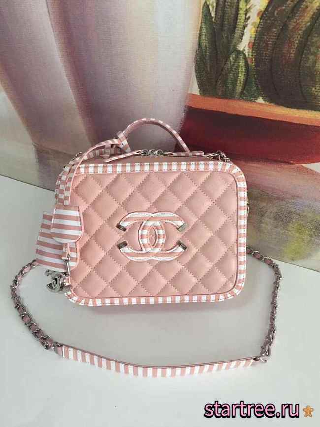 Chanel | Vanity Case Pink Grained Caldskin Leather - 1