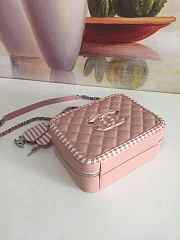 Chanel | Vanity Case Pink Grained Caldskin Leather - 3