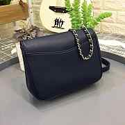 CohotBag chanel new sheepskin small square bag dark blue - 2