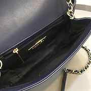 CohotBag chanel new sheepskin small square bag dark blue - 4