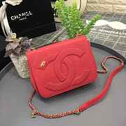 CohotBag chanel new sheepskin small square bag red - 1