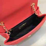 CohotBag chanel new sheepskin small square bag red - 2