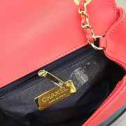 CohotBag chanel new sheepskin small square bag red - 4