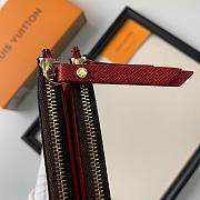 Louis vuitton Adele Monogram Red- M61287 - 21x9x2cm  - 5