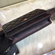 Chanel Woc Wallet On Chain Black Lamskin Gold - 6