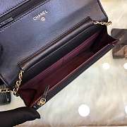 Chanel Woc Wallet On Chain Black Lamskin Gold - 5