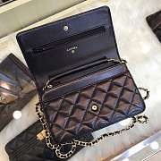 Chanel Woc Wallet On Chain Black Lamskin Gold - 4