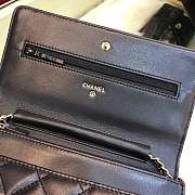 Chanel Woc Wallet On Chain Black Lamskin Gold - 3