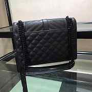 YSL| Envelope Medium Bag All Black - 24x17.5x6cm - 6