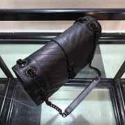 YSL| Envelope Medium Bag All Black - 24x17.5x6cm - 5