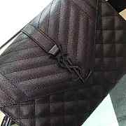 YSL| Envelope Medium Bag All Black - 24x17.5x6cm - 2