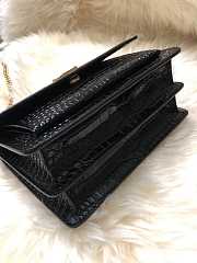 YSL Monogram Sunset In Embossed Crocodile Shiny - 22cm - 4