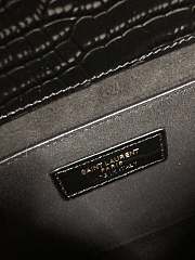 YSL Monogram Sunset In Embossed Crocodile Shiny - 22cm - 3