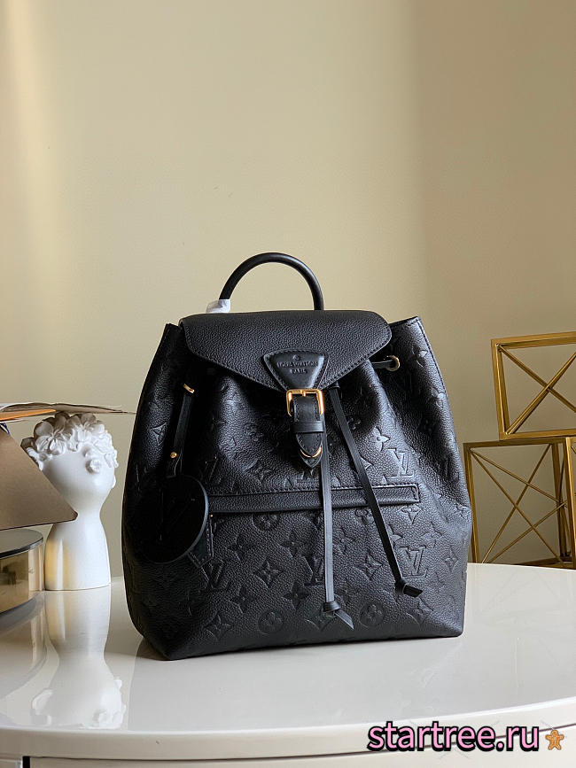  Louis Vuitton Montsouris Backpack Black_M45205_27.5x33x14.0cm - 1
