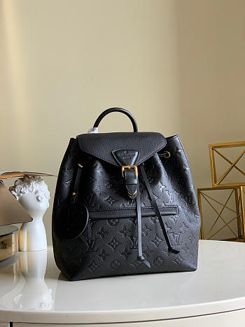  Louis Vuitton Montsouris Backpack Black_M45205_27.5x33x14.0cm