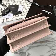 YSL Sunset Chain Wallet In Crocodile Light Pink - 17cm x 13cm x 7cm - 3