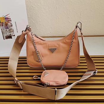 Prada Re-Edition 2005 Nylon Cameo Beige_1BH204_22x12x6cm