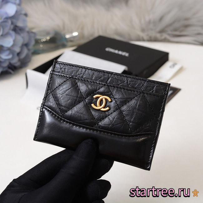 Chanel Card Holder Black - 1