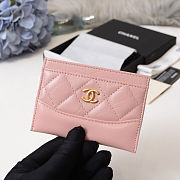 Chanel Card Holder Pink - 1