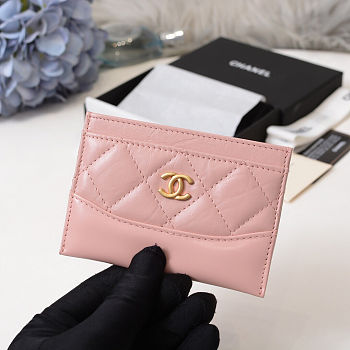 Chanel Card Holder Pink