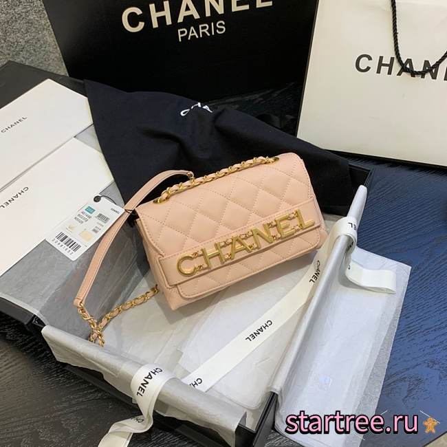 Chanel Small Flap Bag With Logo Chain_AS1490_15X21X8CM - 1