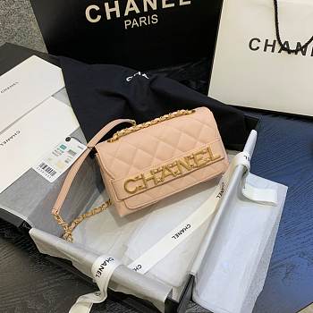 Chanel Small Flap Bag With Logo Chain_AS1490_15X21X8CM