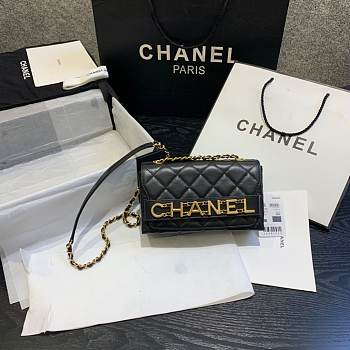 Chanel Small Flap Black bag_AS1490_15x21x8cm