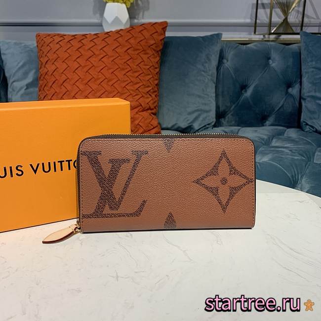 Louis Vuitton m67687 zippy giant monogram reverse wallet - 1