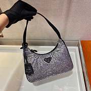 Prada_Satin Mini-bag with Artificial Crystals_1NE515_2AWL_F0T7O_17x6x22cm - 2