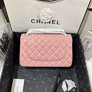 Chanel Lambskin Classic Flap Bag Pink - 30cm - 3