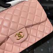 Chanel Lambskin Classic Flap Bag Pink - 30cm - 5