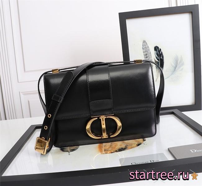 Dior 30 Montaigne Calfskin Black Bag- D6712 -24x17x8cm - 1