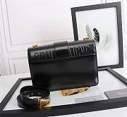 Dior 30 Montaigne Calfskin Black Bag- D6712 -24x17x8cm - 2