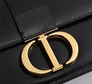 Dior 30 Montaigne Calfskin Black Bag- D6712 -24x17x8cm - 5