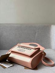 Burberry Two-tone Canvas and Leather Pocket Pink Bag- 80317461 -23x7x18cm - 2