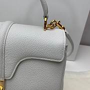 Celine 16 Small White Bag - 23x19x10.5cm - 5