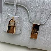 Celine 16 Small White Bag - 23x19x10.5cm - 6