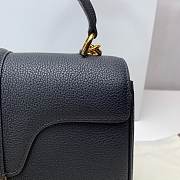 Celine 16 Small BAG IN GRAINED CALFSKIN Black - 23x19x10.5cm - 5