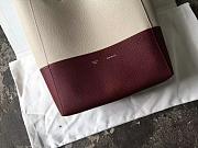 Celine Grained Calfskin Small Grey/Merlot Bi-Cabas Bag 176183 22×29×10 cm - 4