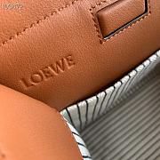 Loewe tote bag in canvas and calfskin Light Oat 330.02AB90 32x24x16cm - 4