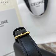 Celine Triomphe In Shiny Calfskin Black- 194143bf4 -(20x10x4cm) - 6