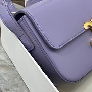 Celine Triomphe Grey Lavender In Shiny Calfskin- 194143BF4 (20x10x4cm) - 2