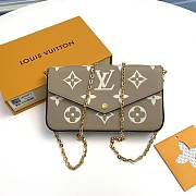 Louis Vuitton Félicie Pochette Dove/Cream M69977 - 21x12x3cm - 1