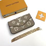 Louis Vuitton Félicie Pochette Dove/Cream M69977 - 21x12x3cm - 4