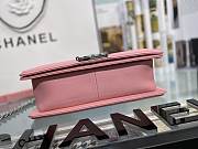 Chanel Boy Flap Bag Pink Lambskin Medium- A67086 - 25×15 ×7.5cm - 3
